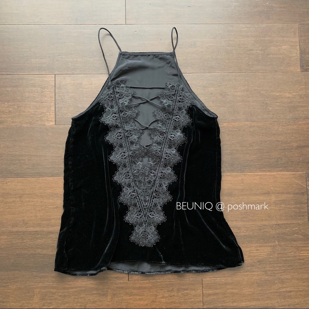 CAMI NYC Charlie velvet top blouse - Picture 2 of 7